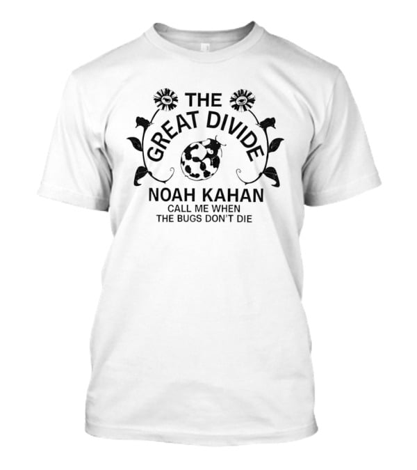 Noah Kahan The Great Divide Call Me When The Bugs Don't Die Floral Ladybug T-Shirt