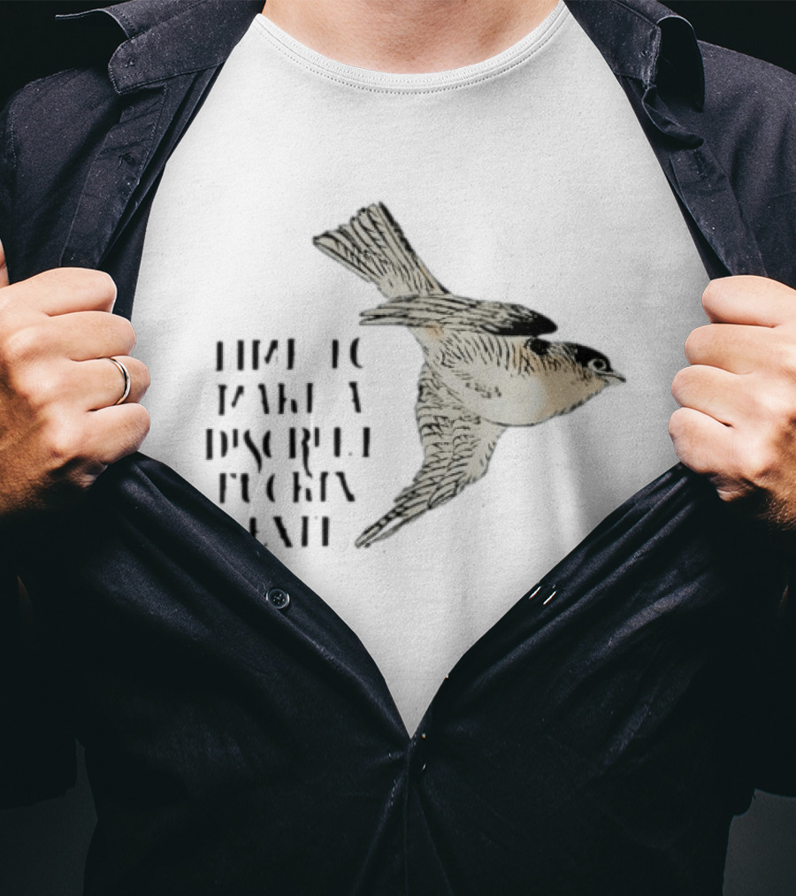 Time To Make A Discreet Fuckin' Exit Swiftlet Bird Image T-Shirt