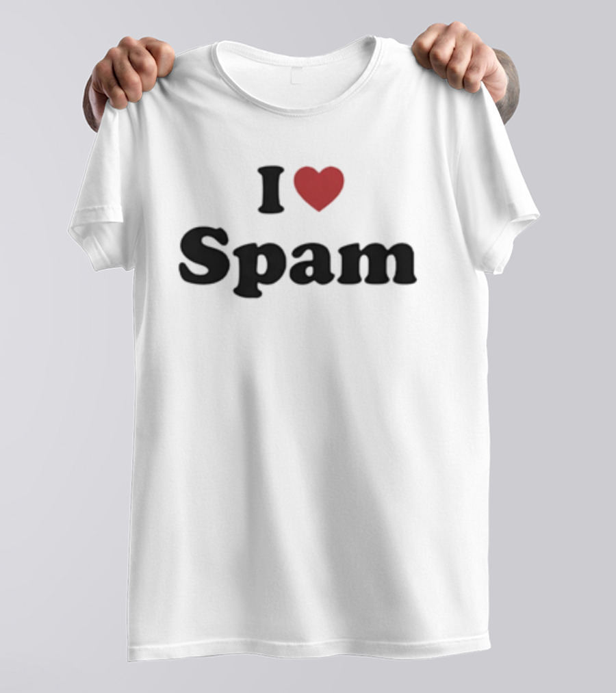 I Love Spam Heart Humor T-Shirt
