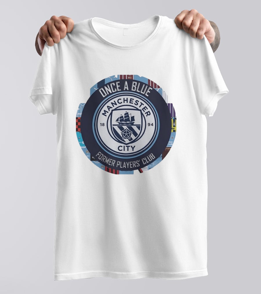 Once A Blue Manchester City Former Players Club 1894 T-Shirt