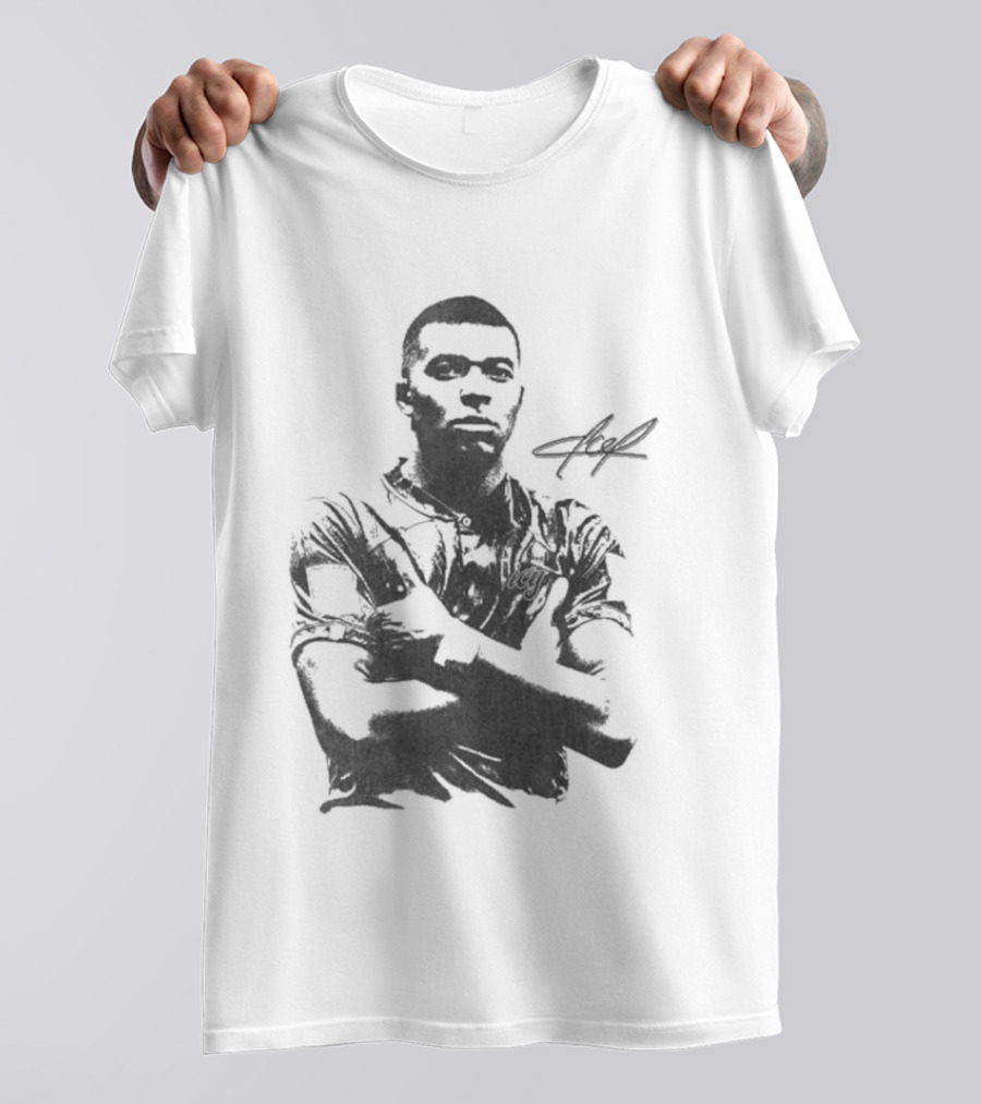 Wearicy Kylian Mbappe Signature Style Football Legend T-Shirt