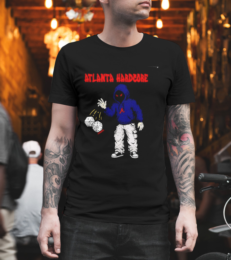 Atlanta Hardcore Braves Dice Throw Streetwear T-Shirt