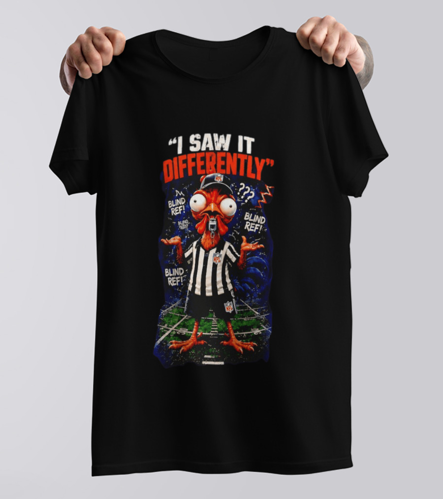 I Saw It Differently Blind Referee Parody NFL Football Humor T-Shirt