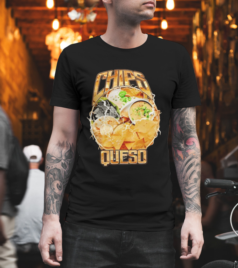 Chips Queso Lightning Bold Flavor Snack Experience T-Shirt