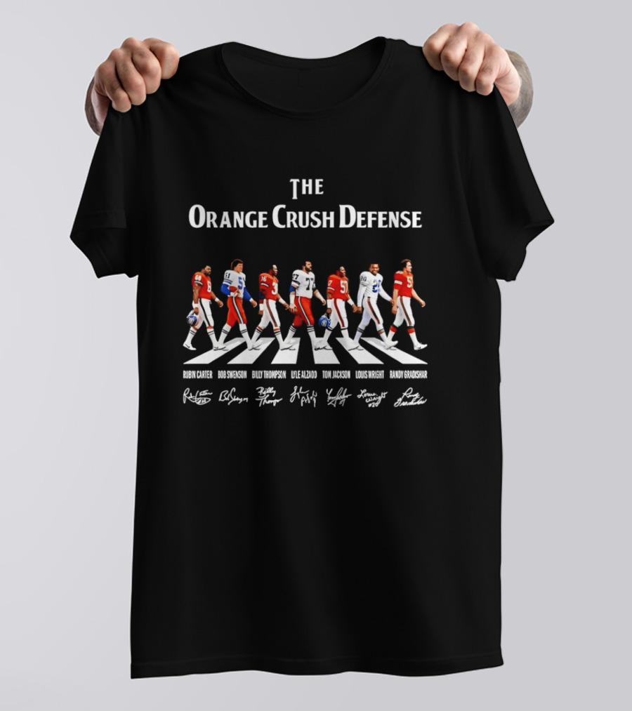 Denver Broncos The Orange Crush Defense Abbey Road Football Legends T-Shirt