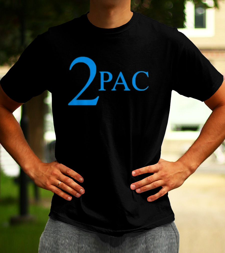 Janet Jackson 2Pac Blue T-Shirt