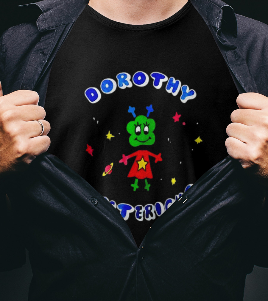 Dorothy Hystericks Alien Space Cartoon Character Starry Cosmic T-Shirt