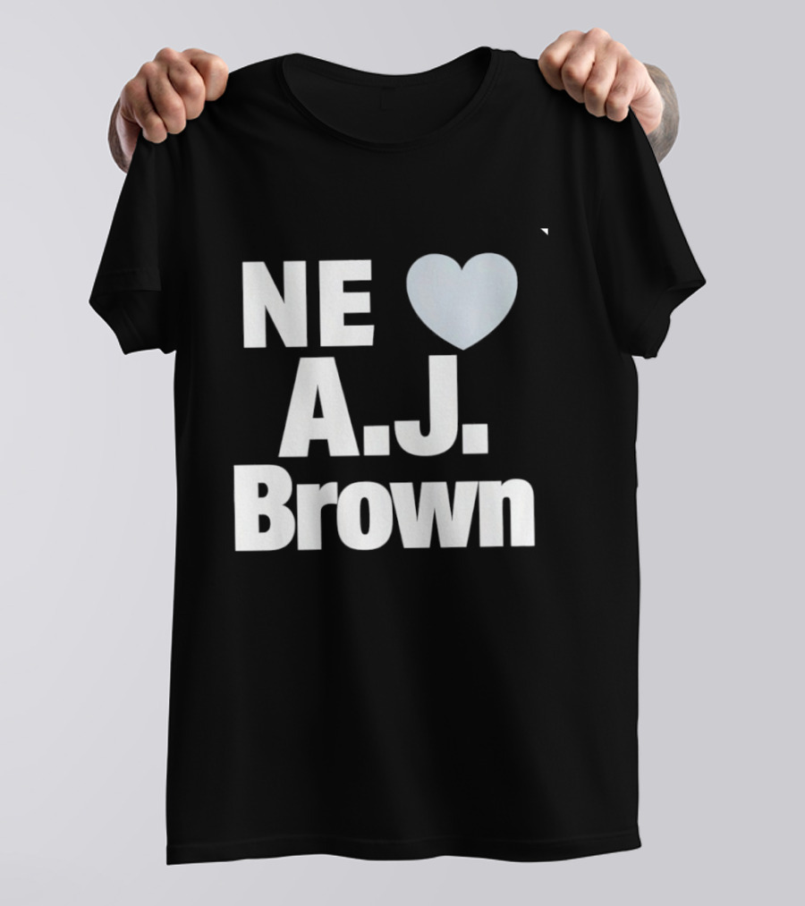 A.J. Brown NE Heart New England Football 2026 T-Shirt