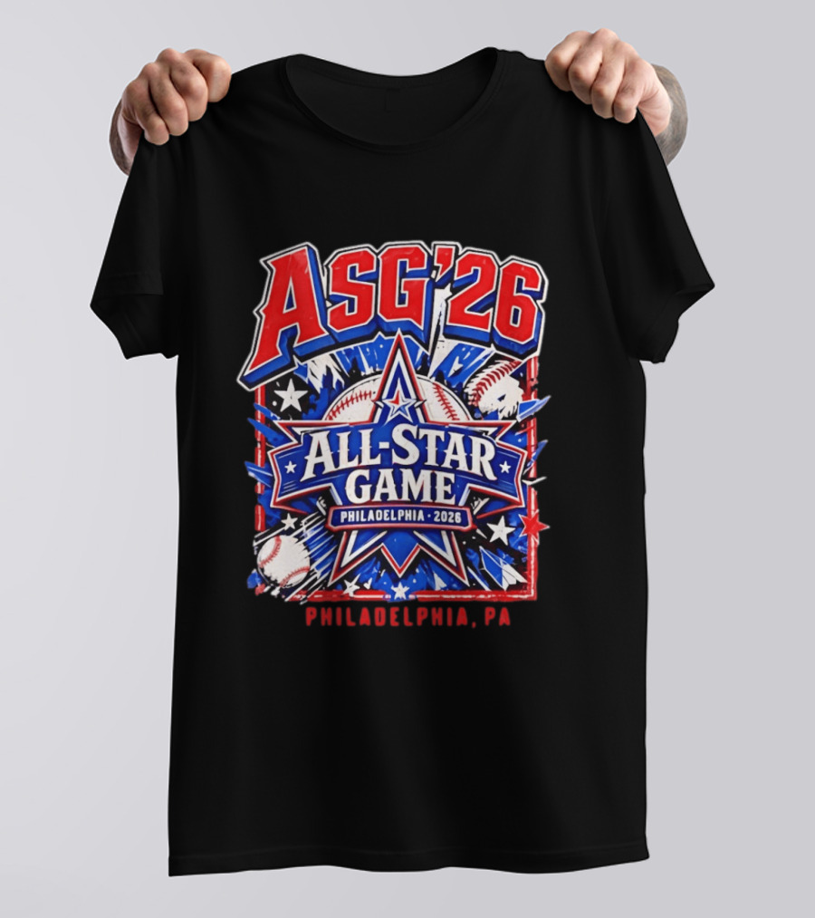 Philadelphia Phillies ASG '26 All Star Game Philadelphia PA Baseball T-Shirt