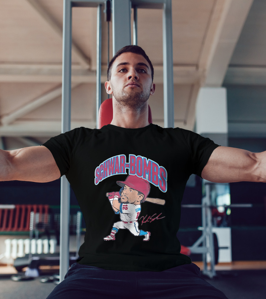 Philadelphia Phillies Kyle Schwarber Schwar Bombs Major League Baseball T-Shirt