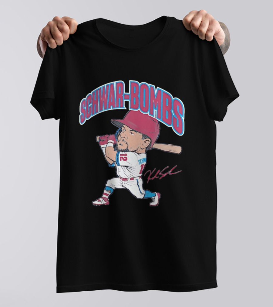 Philadelphia Phillies Kyle Schwarber Schwar Bombs Major League Baseball T-Shirt