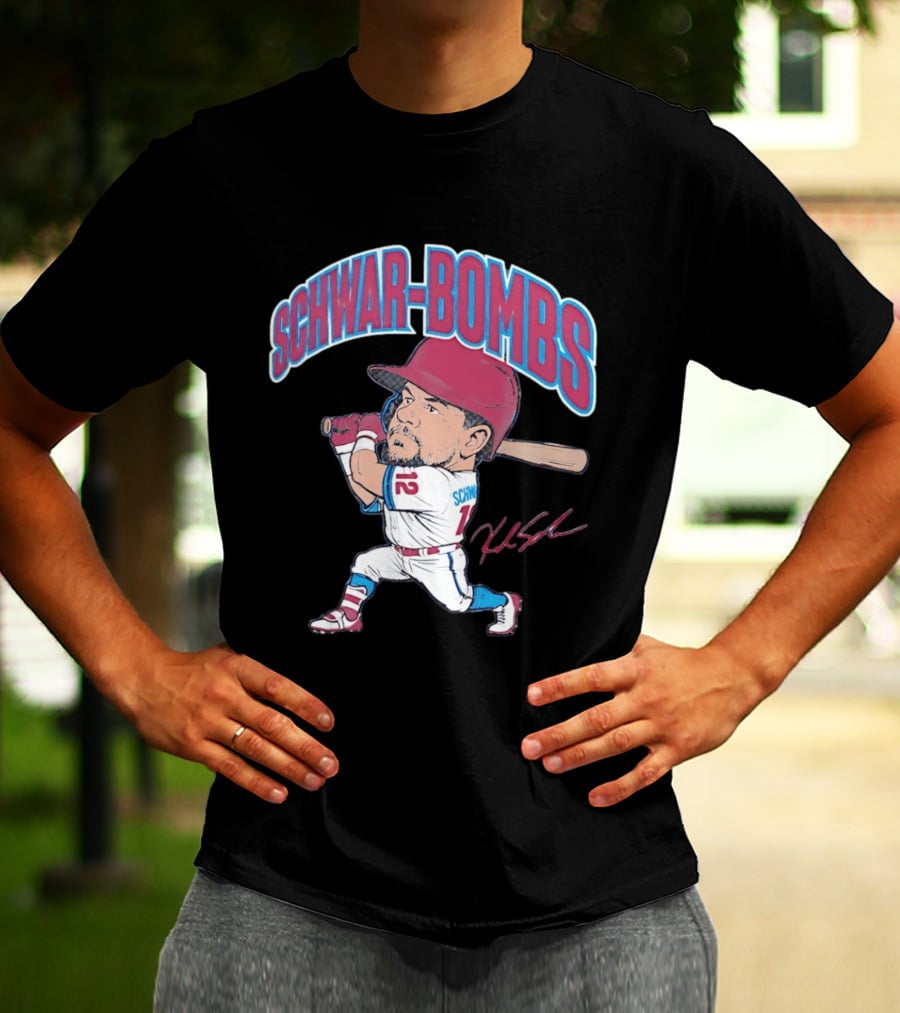 Philadelphia Phillies Kyle Schwarber Schwar Bombs Major League Baseball T-Shirt