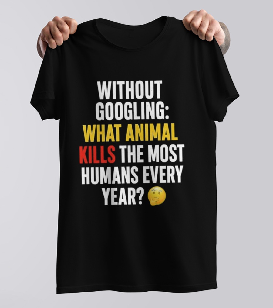 Without Googling What Animal Kills The Most Humans Every Year Emoji Challenge T-Shirt