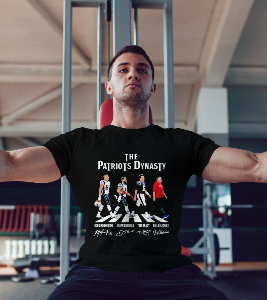 The Patriots Dynasty Abbey Road Gronkowski Edelman Brady Belichick T-Shirt