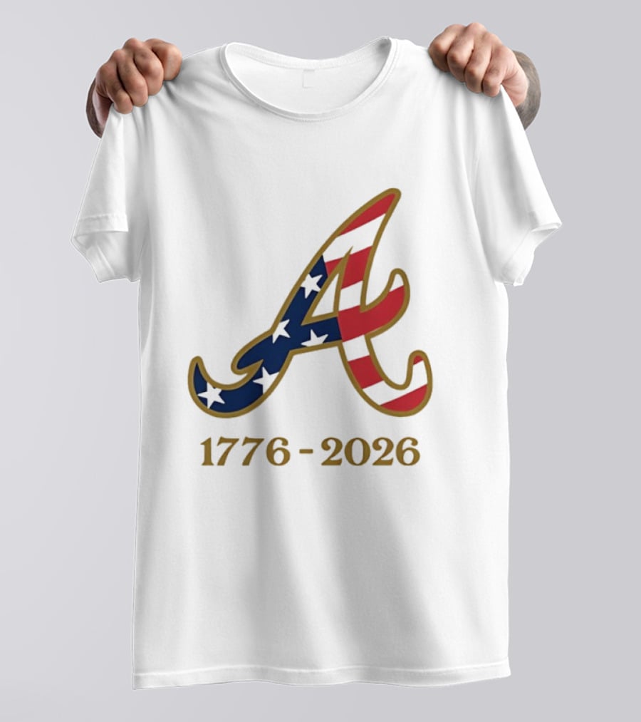 Atlanta Braves 1776 2026 250th Fourth Of July Celebration T-Shirt