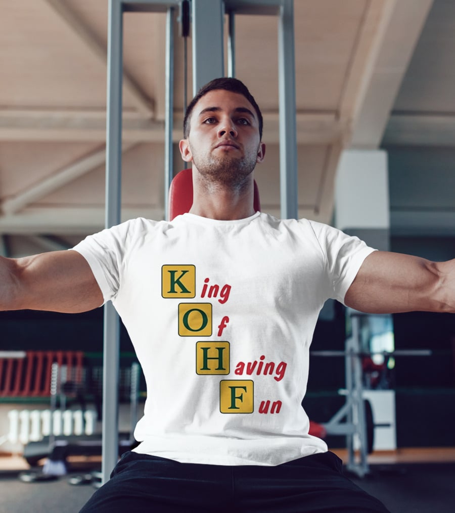 King Of Having Fun KOHF Acrostic Blocks T-Shirt