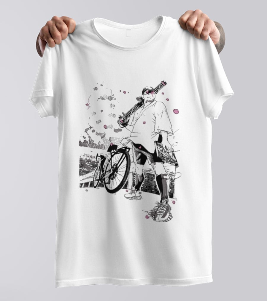 Ten O Majin Obama Henro Run Samurai Bicycle Adventure T-Shirt