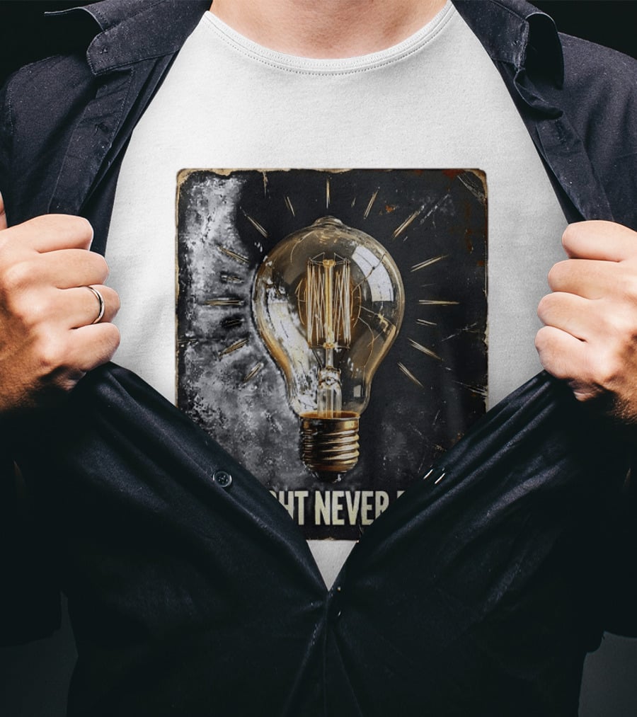 His Light Never Fades Vintage Light Bulb T-Shirt