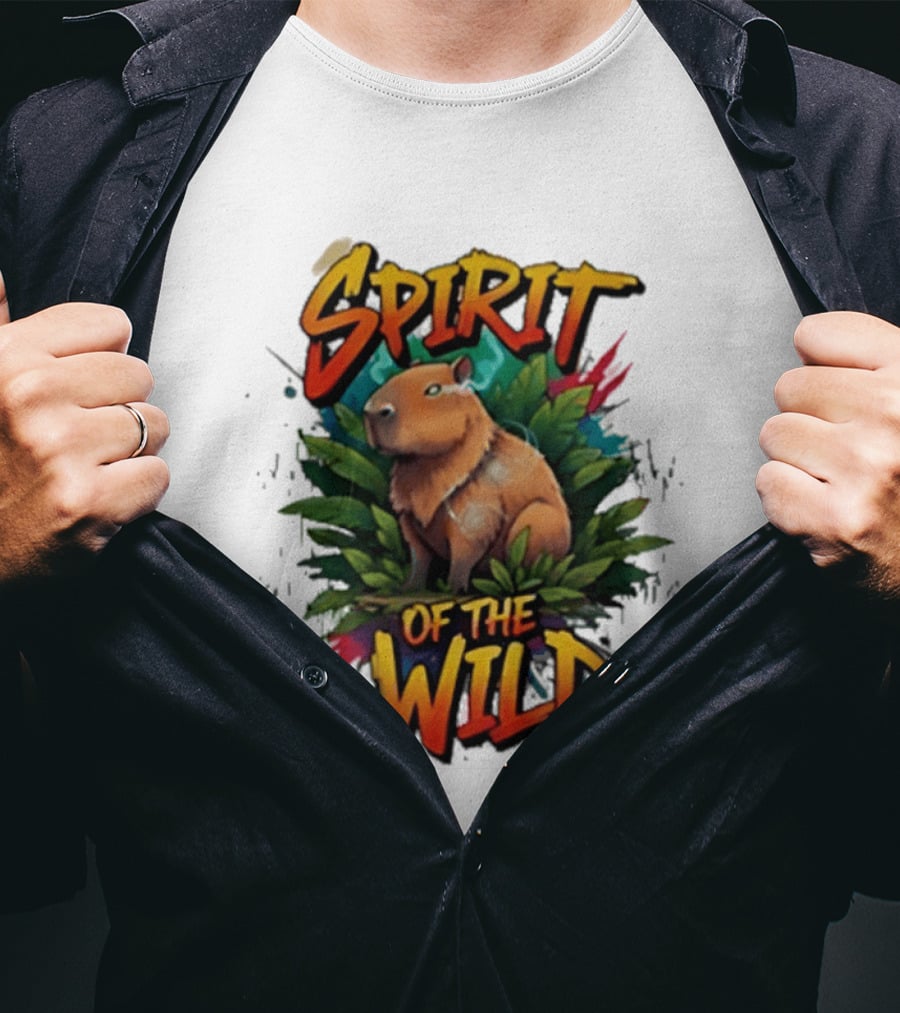 Spirit Of The Wild Capybara Nature Adventure T-Shirt