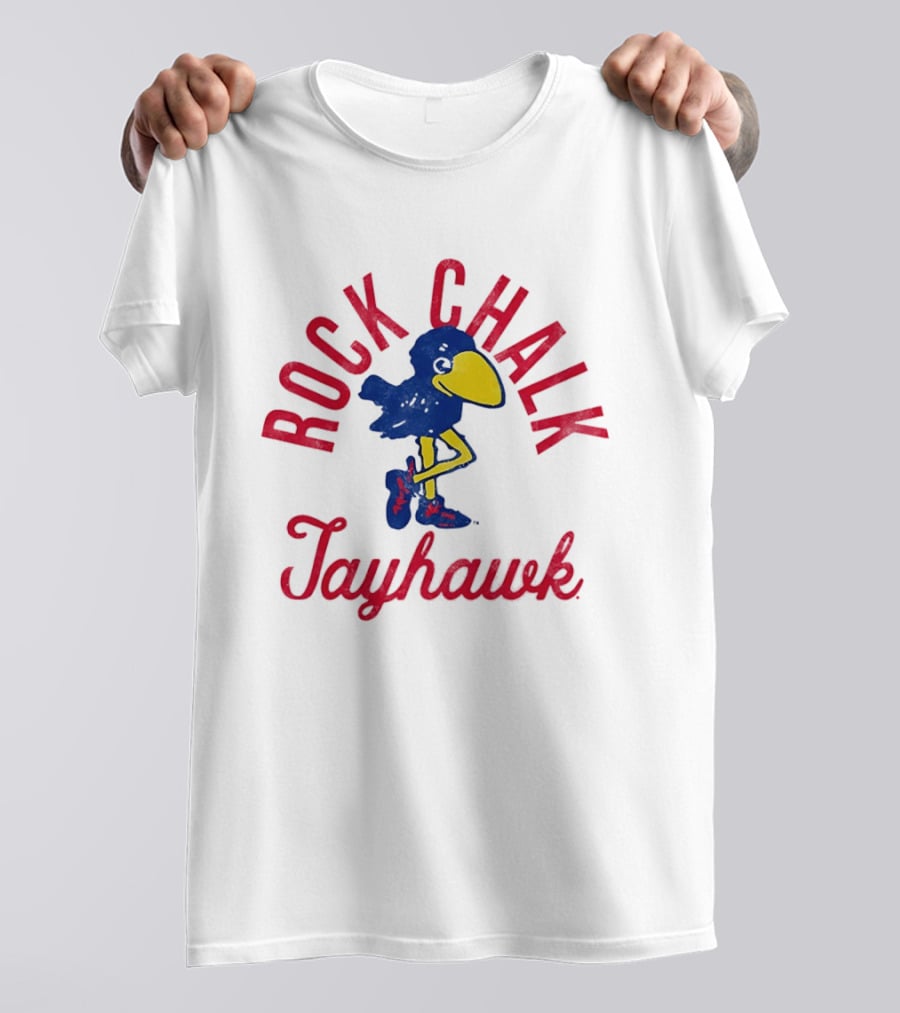 Rock Chalk Jayhawk Kansas Jayhawks Vintage Team Spirit T-Shirt