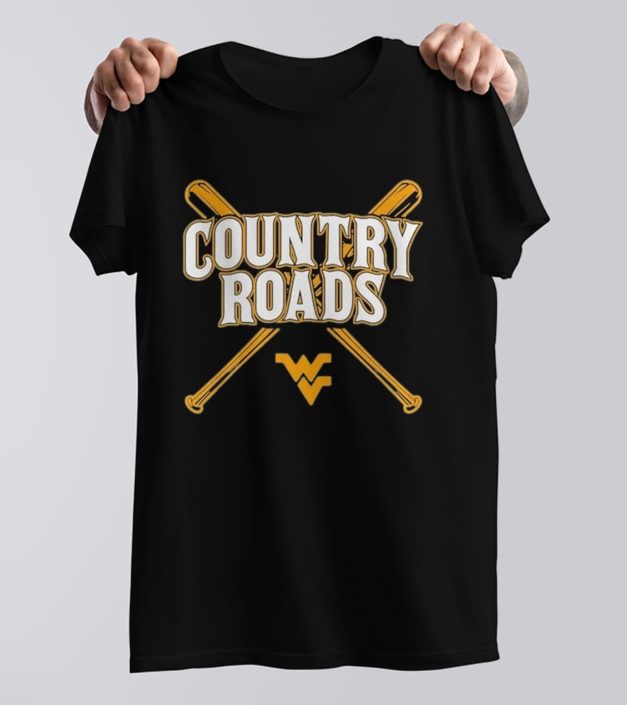West Virginia Country Roads Baseball WV T-Shirt