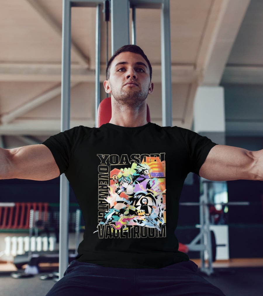 Yoasobi Over Vaultroom Kiriko Genji Pachimari Anime T-Shirt