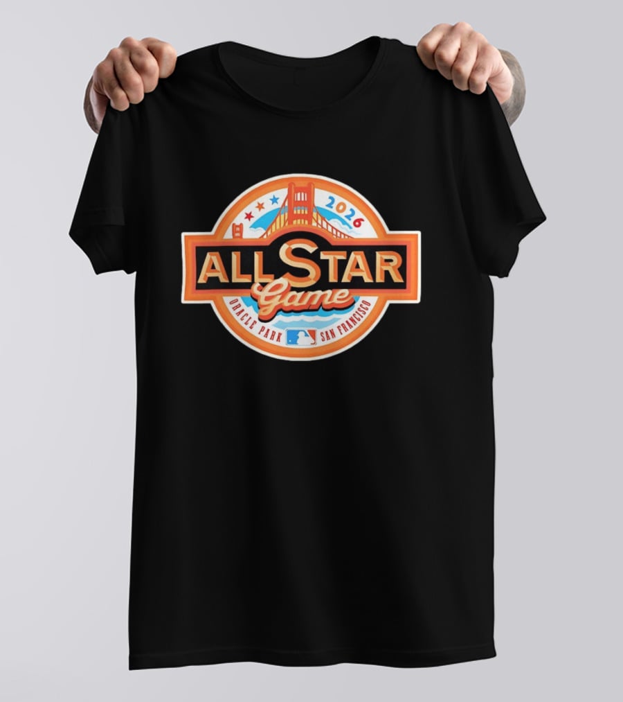 2026 MLB All Star Game Oracle Park San Francisco Golden Gate Bridge T-Shirt