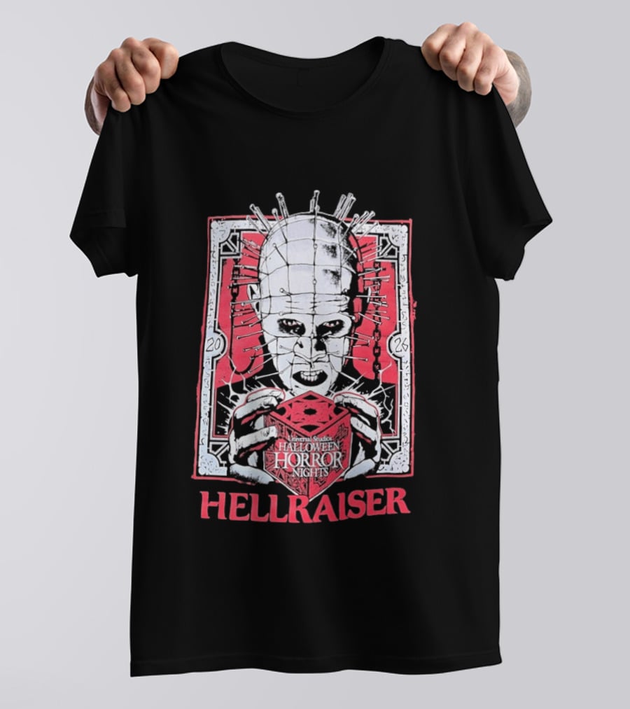 Universal Studios Halloween Horror Nights 2026 Pinhead Hellraiser T-Shirt