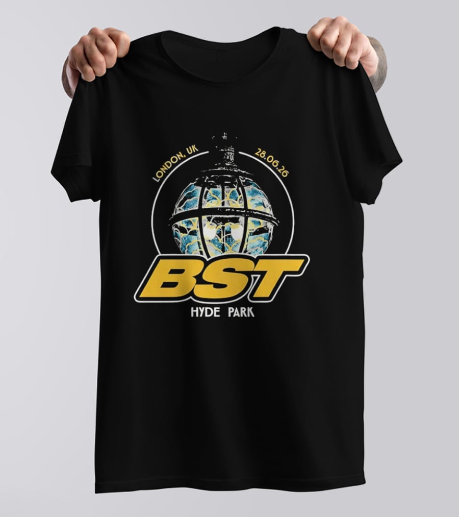 BST Hyde Park Festival London UK 28 June 2026 Globe Design Ateez Event T-Shirt