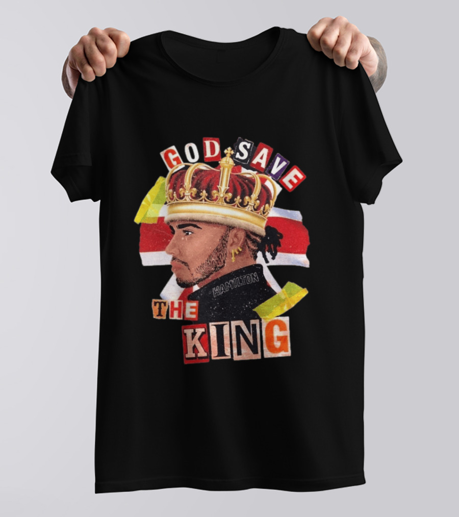 God Save The King Lewis Hamilton Crowned British Champion T-Shirt