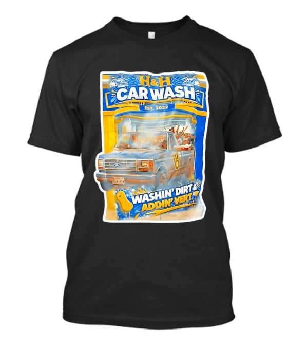 H And H Car Wash Washin' Dirt And Addin' Vert Milwaukee Brewers Est. 2022 T-Shirt