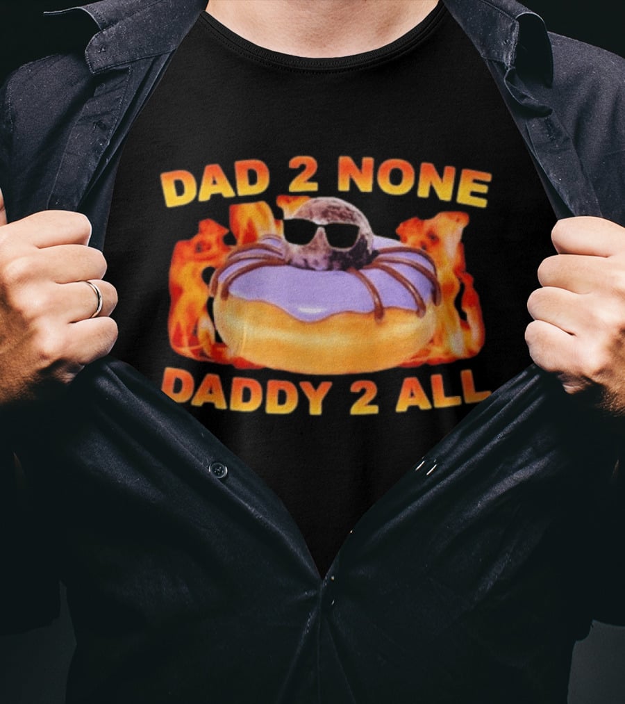 Dad 2 None Daddy 2 All Donut Spider T-Shirt