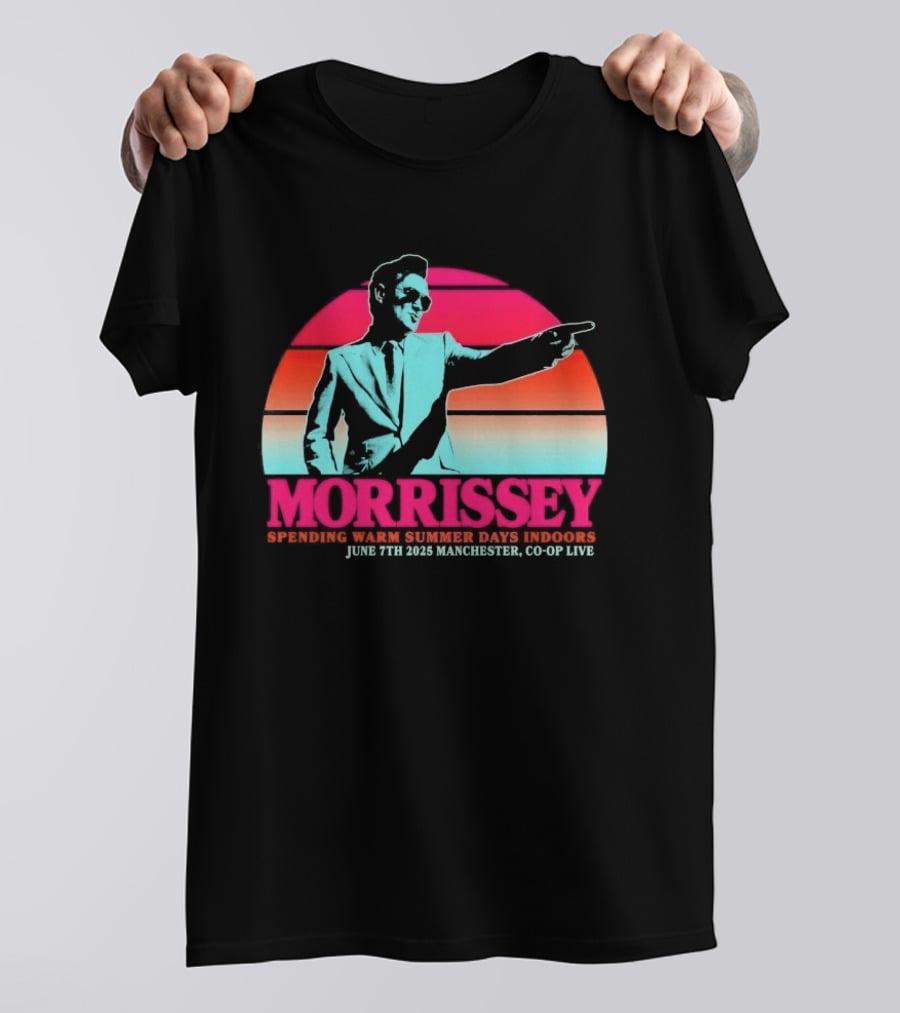 Morrissey Warm Summer Days June 7th 2025 Manchester CO OP Live T-Shirt