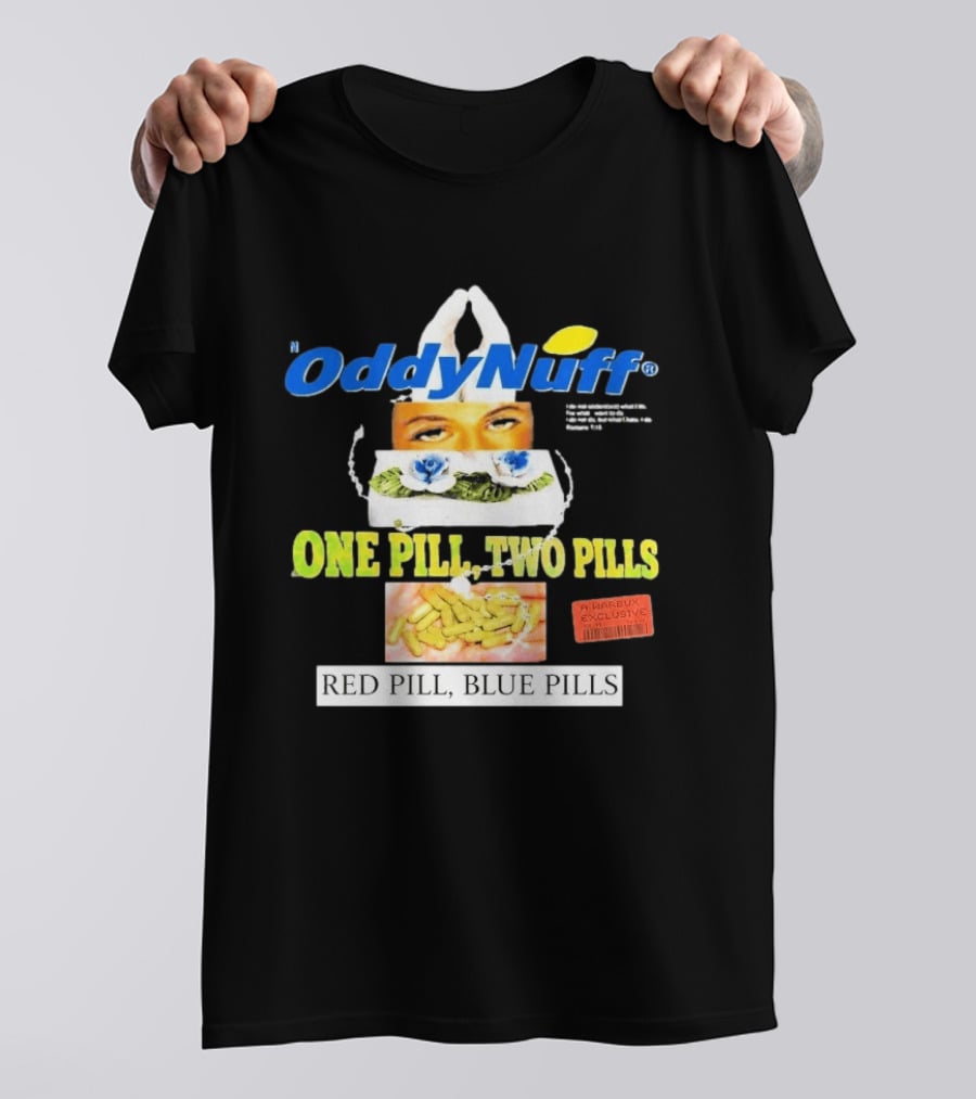 Oddy Nuff Suicideboys One Pill Two Pills Red Pill Blue Pills Jesus Eyes T-Shirt