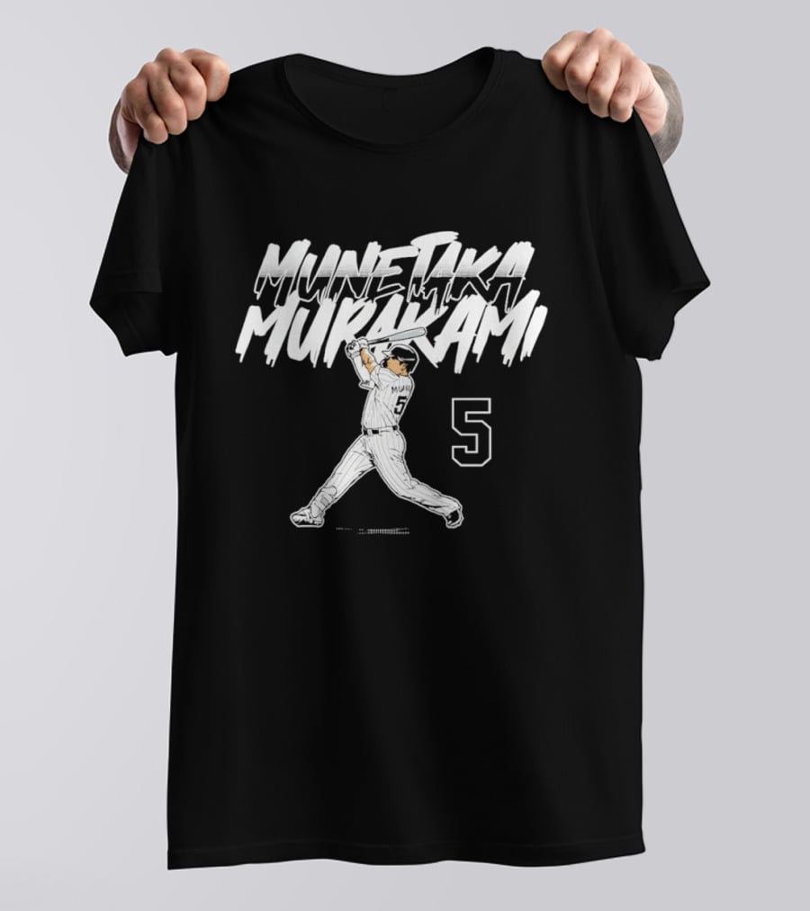 Munetaka Murakami No. 5 Swing Chicago White Sox Slugger T-Shirt