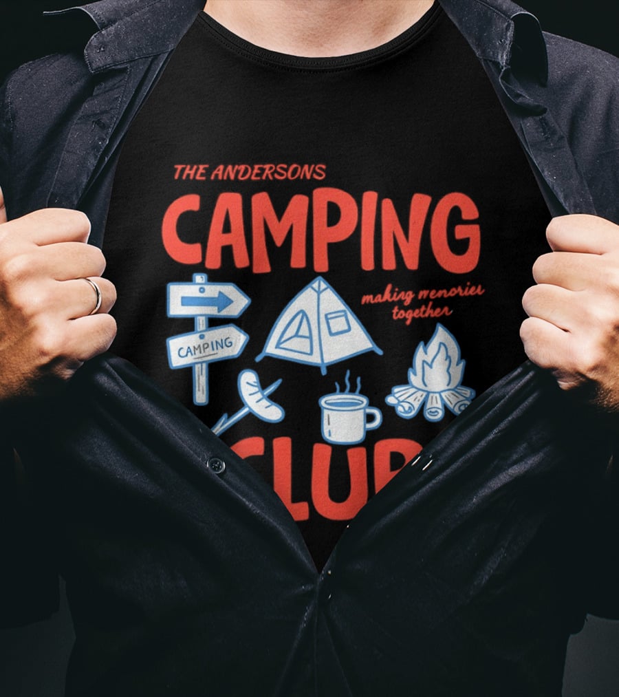 The Andersons Camping Club Campfire Memories Together Adventure T-Shirt