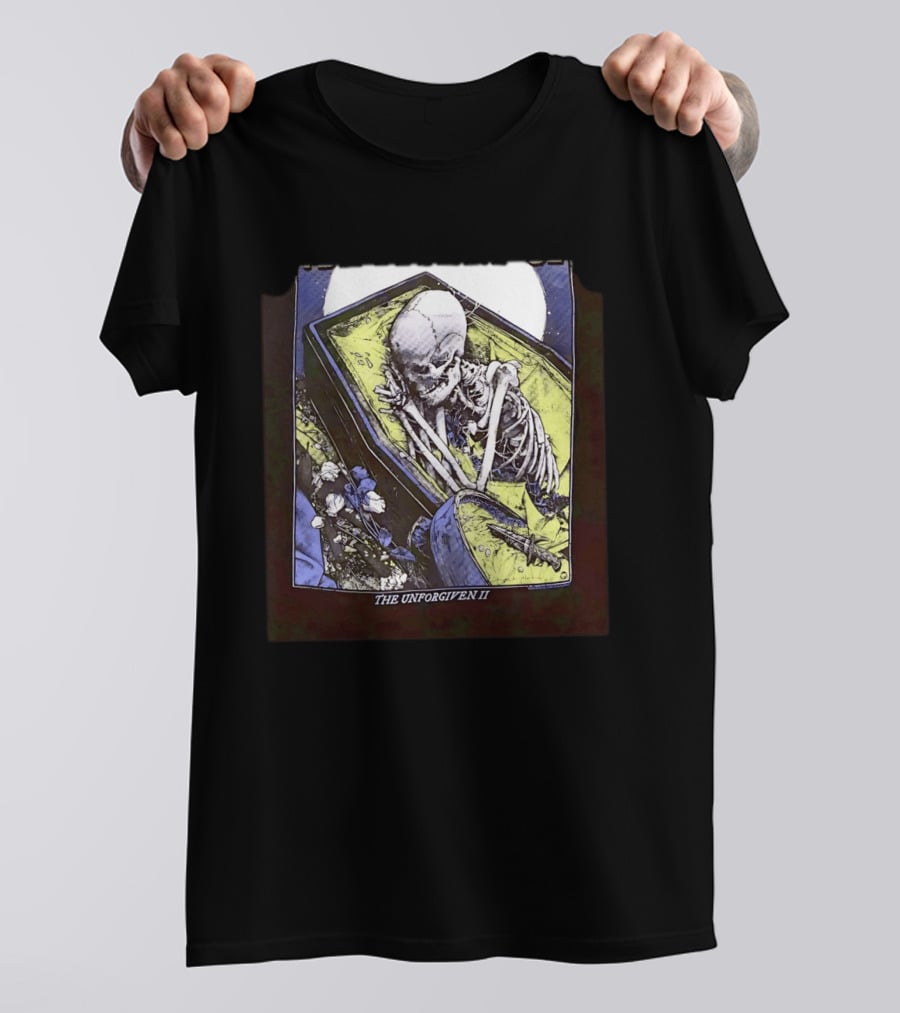The Unforgiven II Skeleton Coffin Floral T-Shirt