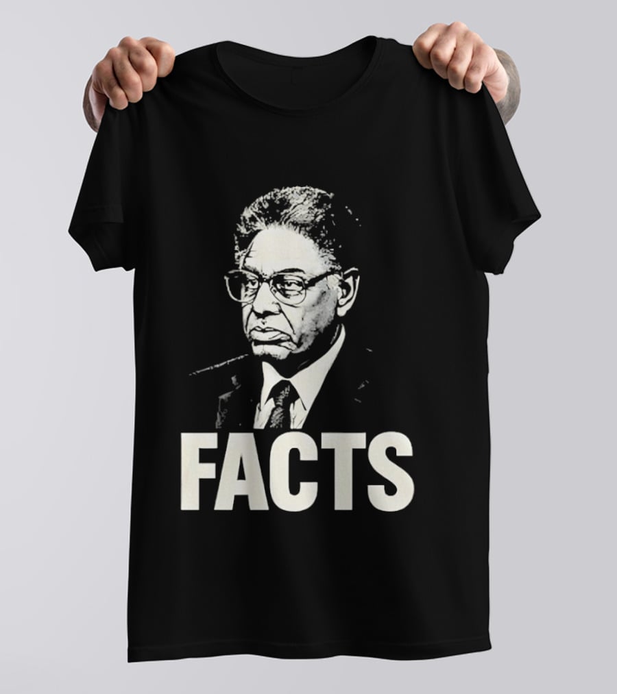 Thomas Sowell Facts Portrait Realism T-Shirt
