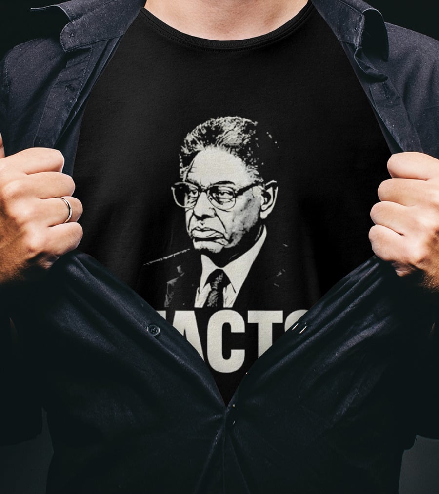 Thomas Sowell Facts Portrait Realism T-Shirt