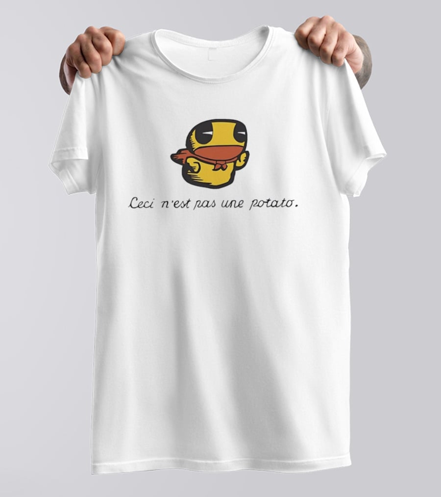 Duck Ceci N'est Pas Une Potato Magritte T-Shirt