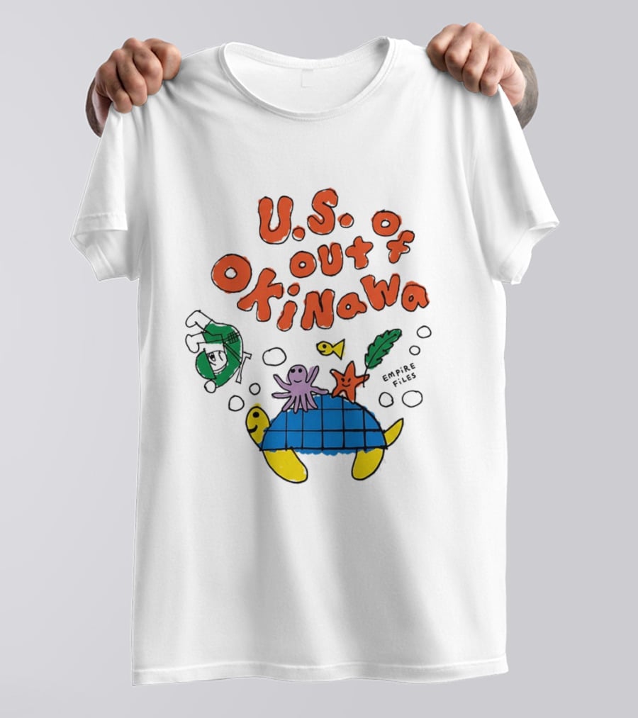 Empire Files U.S. Out Of Okinawa Turtle Octopus T-Shirt