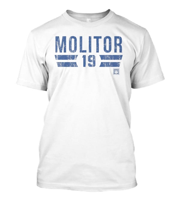 Molitor 19 Toronto Blue Jays HOF Name And Number T-Shirt