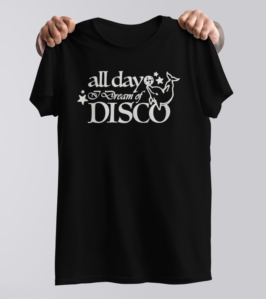 All Day I Dream Of Disco Dolphin Stars T-Shirt