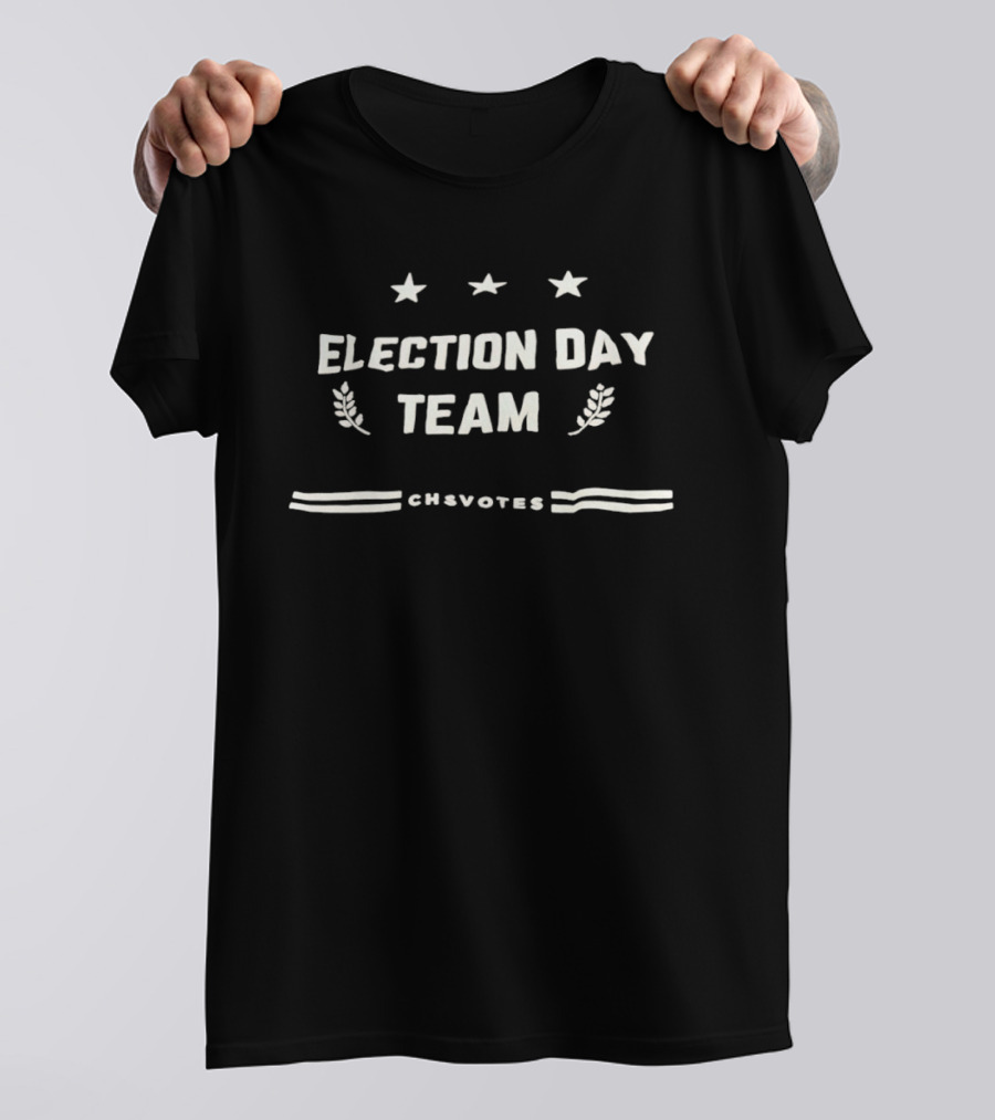 Election Day Team Three Stars CHSVotes Laurel Branches T-Shirt