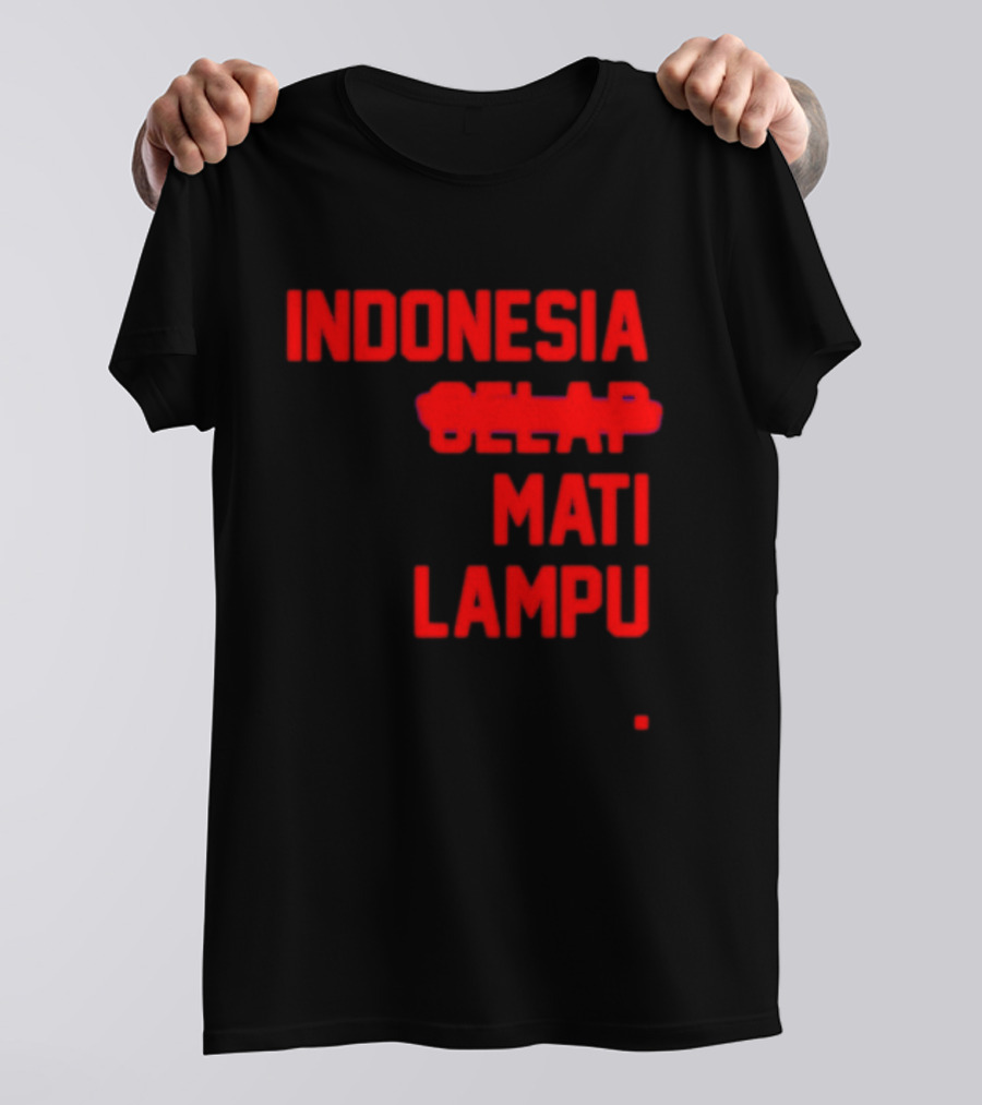 Indonesia Gelap Mati Lampu Blackout T-Shirt