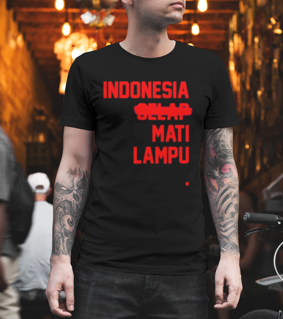 Indonesia Gelap Mati Lampu Blackout T-Shirt