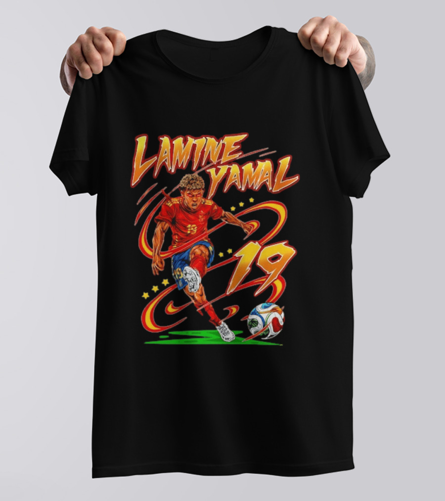 Lamine Yamal Spain National Football Team 19 Soccer Star T-Shirt