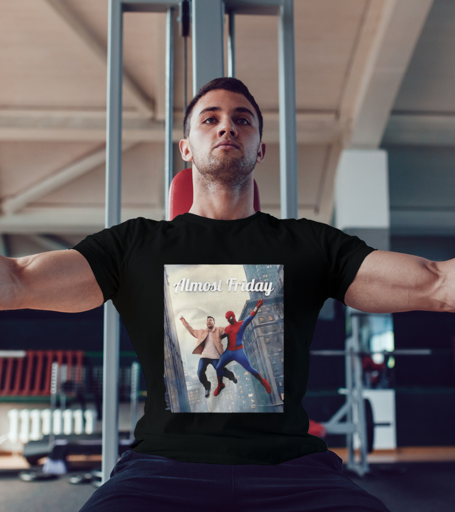 Almost Friday Lionel Messi Spider Man Cityscape Adventure T-Shirt