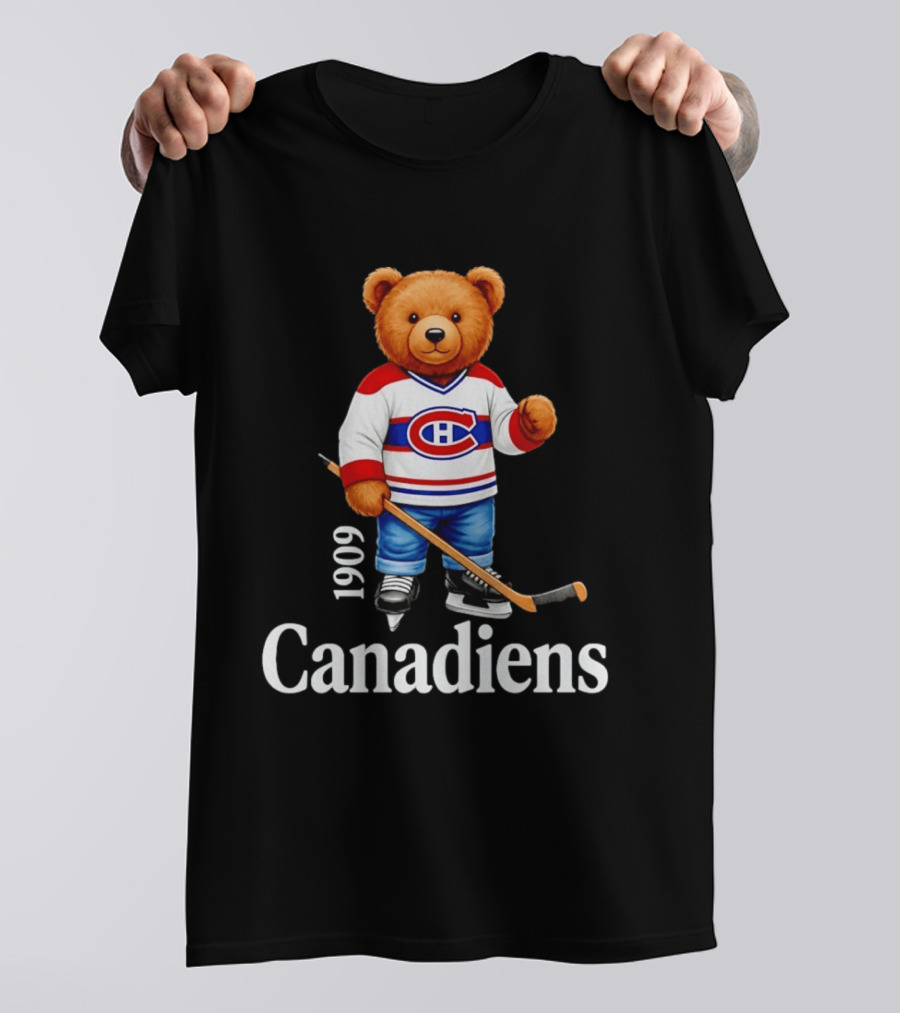 Montreal Canadiens 1909 Bear Hockey T-Shirt