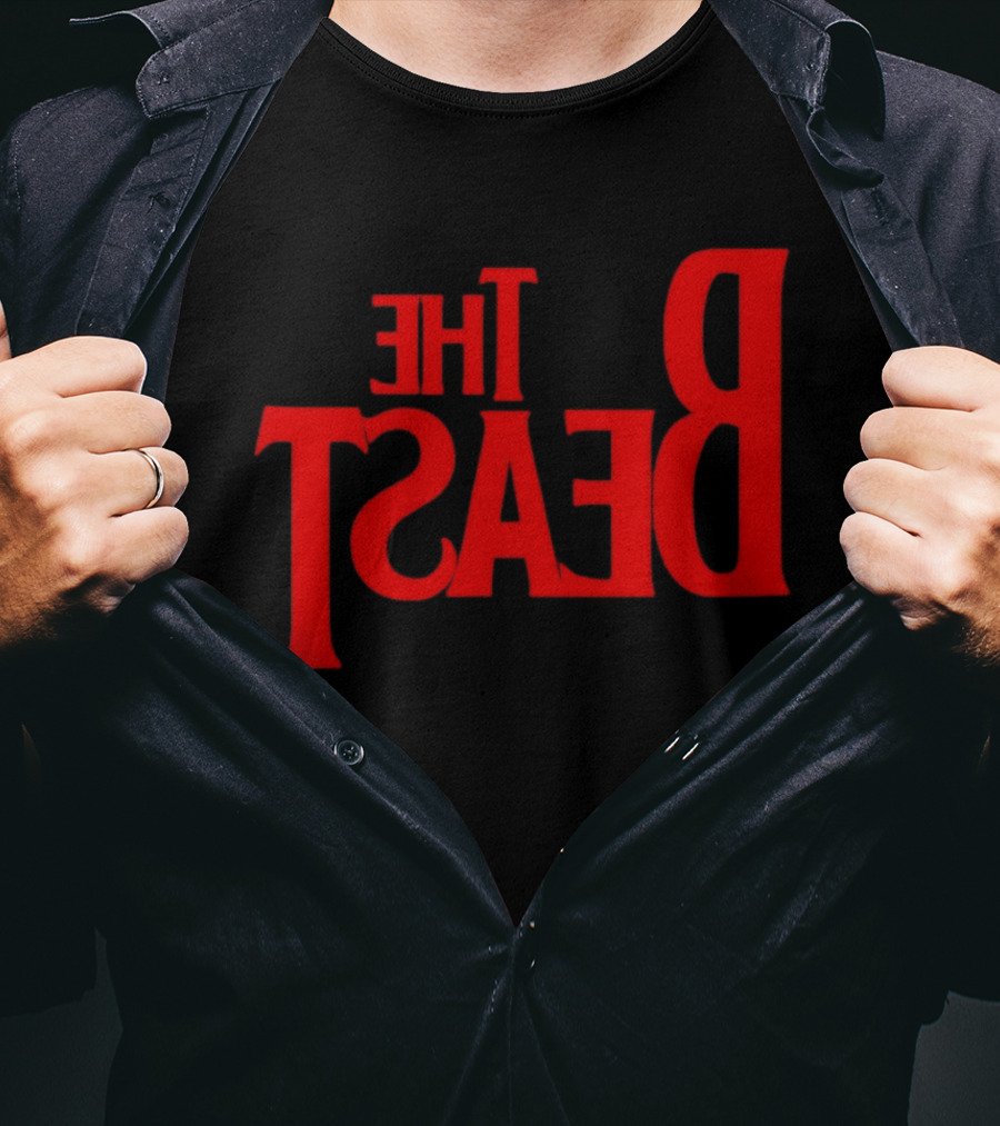 The Beast Bold Red Lettering T-Shirt